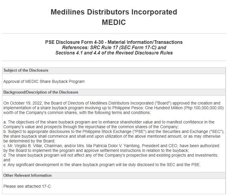 Medilines Press Release 21